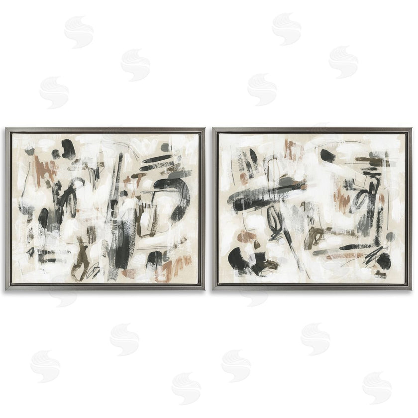June Erica Vess | Neutral Earth Tones Abstraction