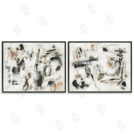 June Erica Vess | Neutral Earth Tones Abstraction