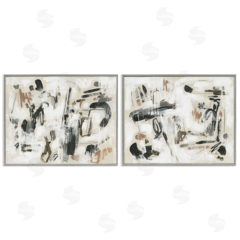June Erica Vess | Neutral Earth Tones Abstraction