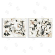 June Erica Vess | Neutral Earth Tones Abstraction