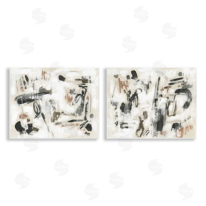 June Erica Vess | Neutral Earth Tones Abstraction