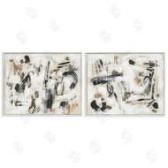 June Erica Vess | Neutral Earth Tones Abstraction