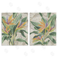 June Erica Vess | Flowers over Vintage Map