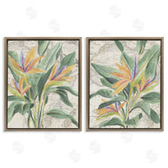 June Erica Vess | Flowers over Vintage Map