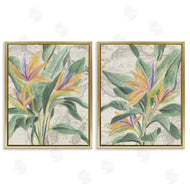 June Erica Vess | Flowers over Vintage Map