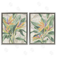 June Erica Vess | Flowers over Vintage Map