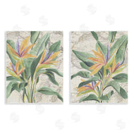 June Erica Vess | Flowers over Vintage Map
