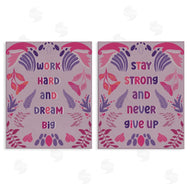 Julia Frost | Purple Motivational Work Hard