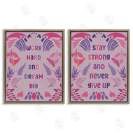 Julia Frost | Purple Motivational Work Hard