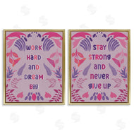 Julia Frost | Purple Motivational Work Hard