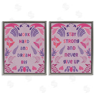 Julia Frost | Purple Motivational Work Hard