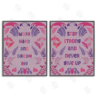 Julia Frost | Purple Motivational Work Hard