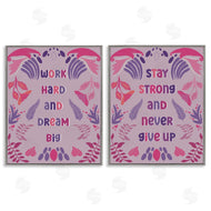 Julia Frost | Purple Motivational Work Hard