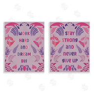 Julia Frost | Purple Motivational Work Hard