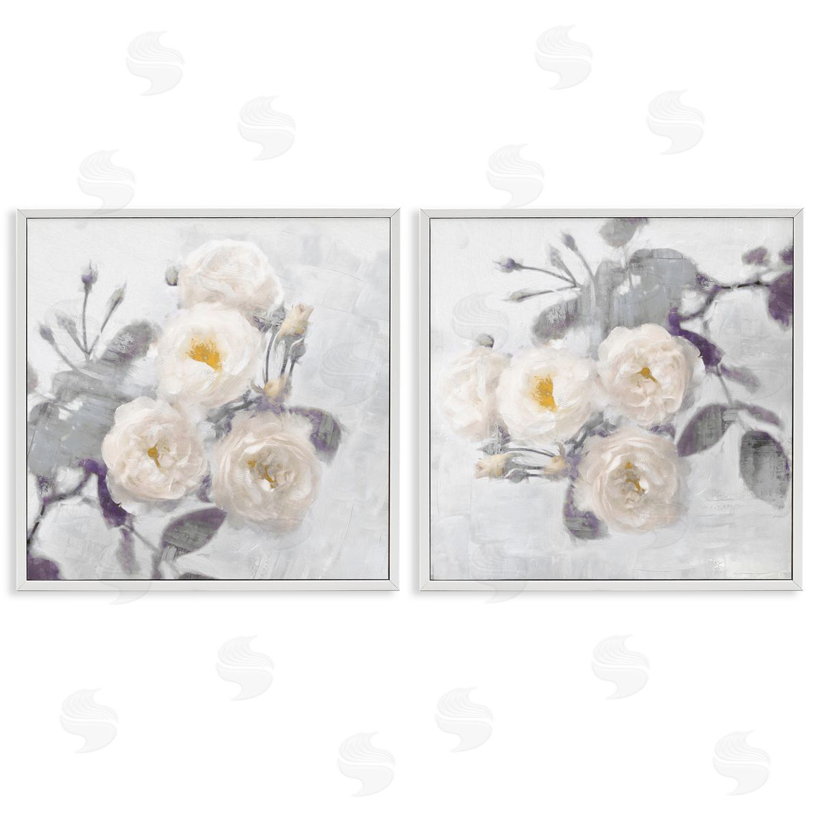 Country Blossoms Bundle White Frame Print Wall Art, Home Decor by Emily Ford