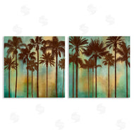 John Seba | Palms on Blue & Orange