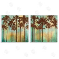 John Seba | Palms on Blue & Orange