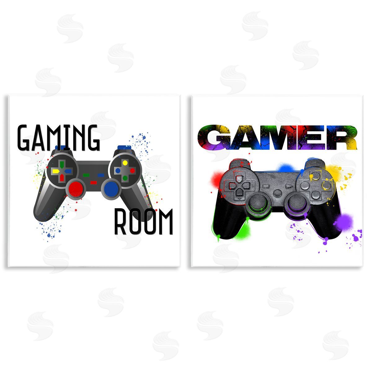 Retro Gaming Room Control Wood Plaque Wall Art, Home Decor by Kim Allen, Marcus Prime