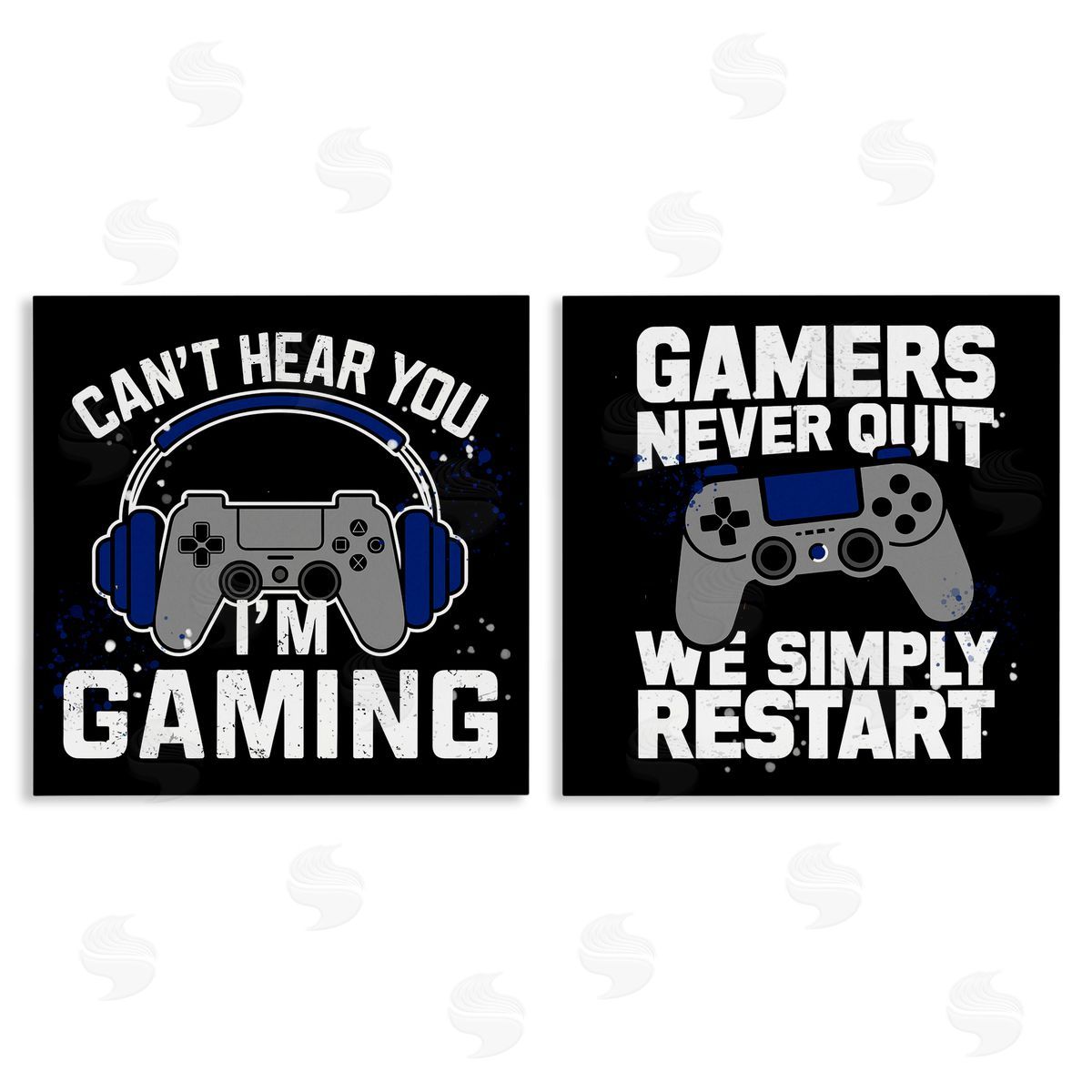 Hardcore Gamer Expressions Canvas Wall Art, Home Decor by Kim Allen