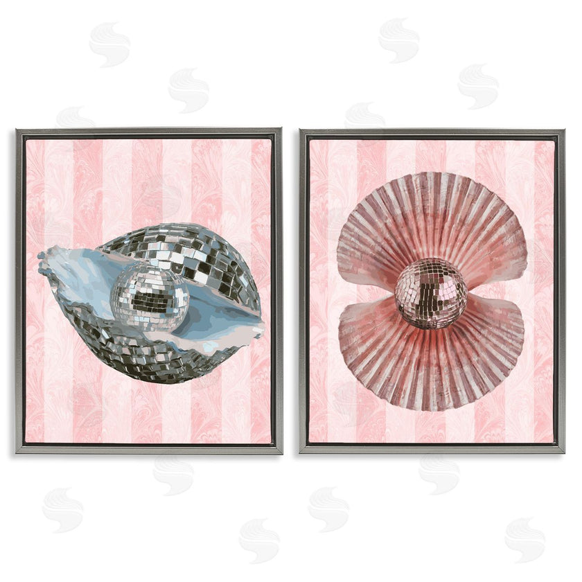 Stupell Studio | Pastel Disco Ball Sea Life
