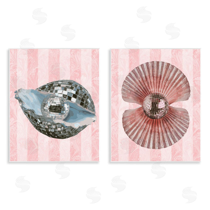 Stupell Studio | Pastel Disco Ball Sea Life