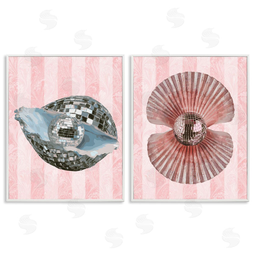 Stupell Studio | Pastel Disco Ball Sea Life