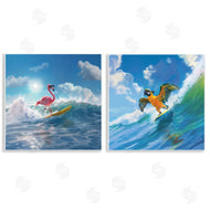 Jim Baldwin | Tropical Surfing Birds