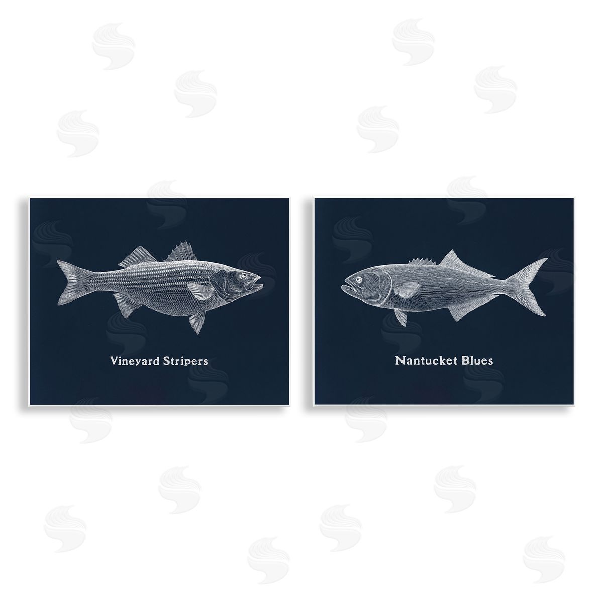 Harbor Fish Phrases Wood Plaque Wall Art, Home Decor by Phillipa Katz