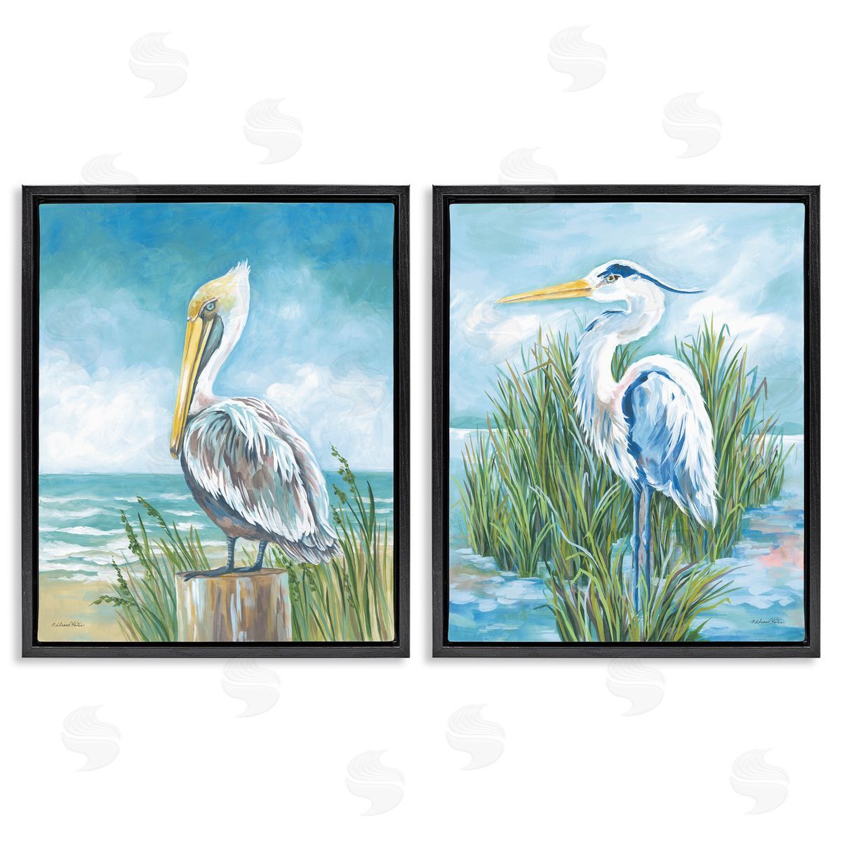 Diane Kater | Pelican & Heron by Beachside