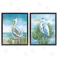Diane Kater | Pelican & Heron by Beachside