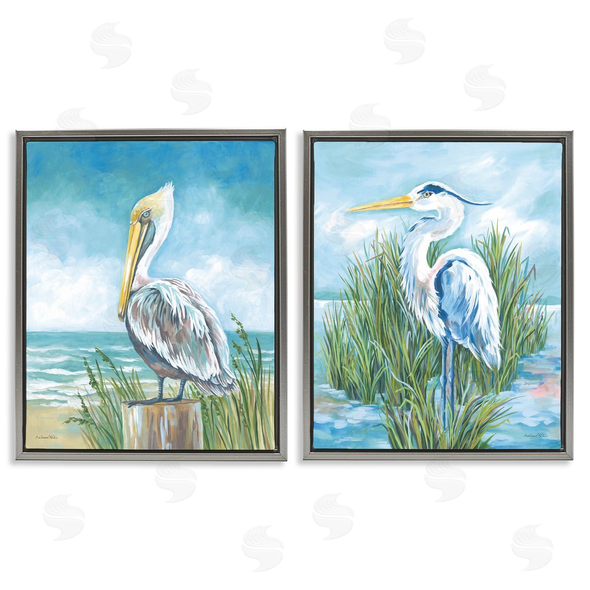 Diane Kater | Pelican & Heron by Beachside