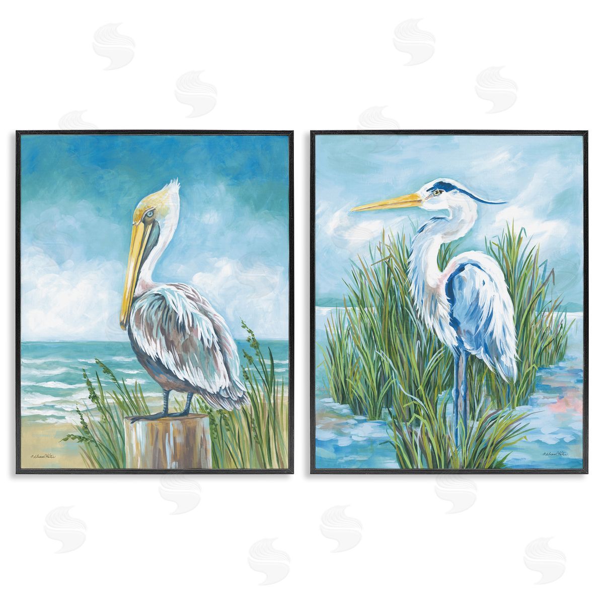 Diane Kater | Pelican & Heron by Beachside