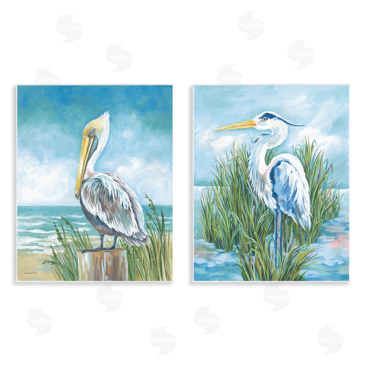 Diane Kater | Pelican & Heron by Beachside