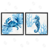 Cat Thurman Designs | Crab & Seahorse Abstractions