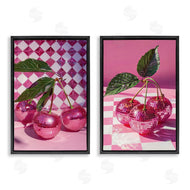 LSR Creative Studio | Retro Glam Checkerboard Cherries