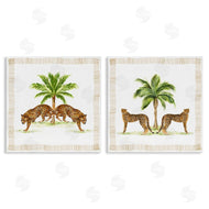 Janet Tava | Symmetrical Leopards & Palm Trees