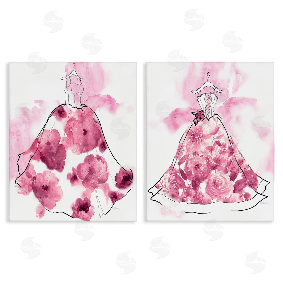 Carol Robinson | Abstract Flower Fashion Gowns