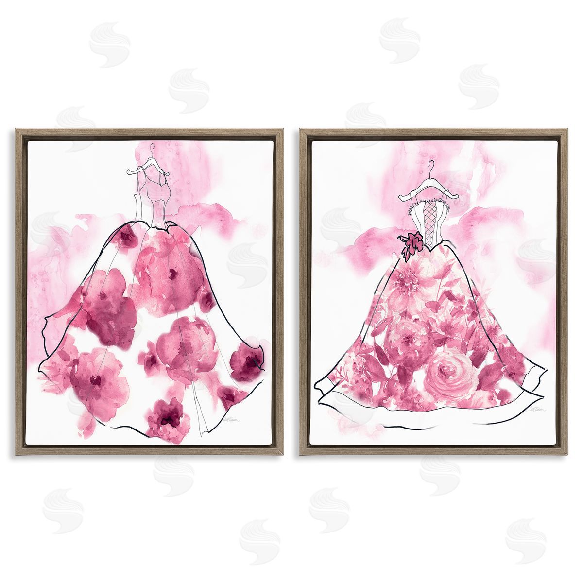 Carol Robinson | Abstract Flower Fashion Gowns
