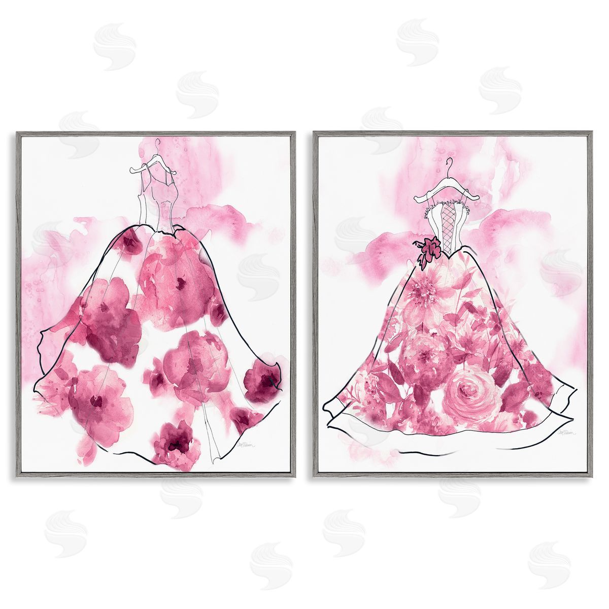 Carol Robinson | Abstract Flower Fashion Gowns