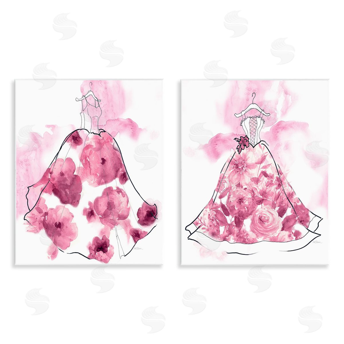 Carol Robinson | Abstract Flower Fashion Gowns