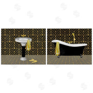 Conrad Knutsen | Geometric Patterned Bathroom Views