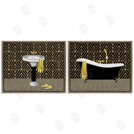 Conrad Knutsen | Geometric Patterned Bathroom Views