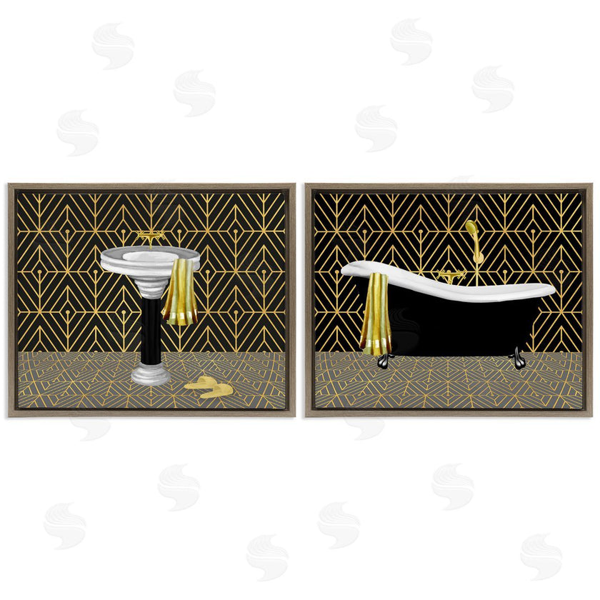 Conrad Knutsen | Geometric Patterned Bathroom Views