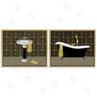 Conrad Knutsen | Geometric Patterned Bathroom Views