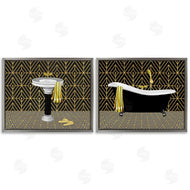 Conrad Knutsen | Geometric Patterned Bathroom Views