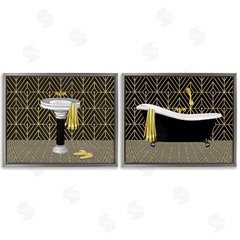 Conrad Knutsen | Geometric Patterned Bathroom Views