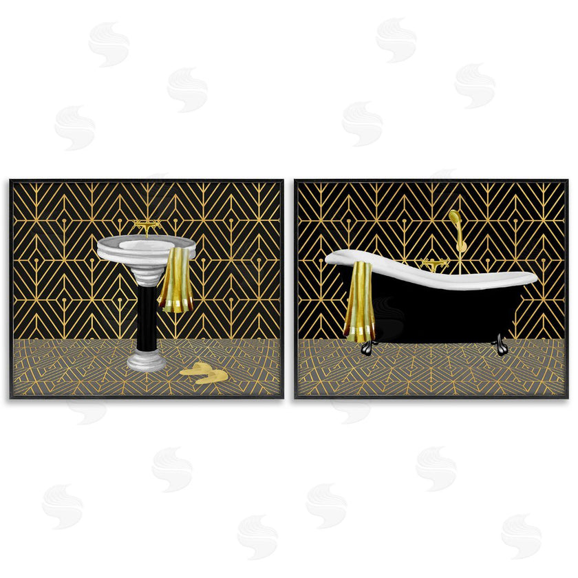 Conrad Knutsen | Geometric Patterned Bathroom Views