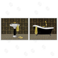 Conrad Knutsen | Geometric Patterned Bathroom Views
