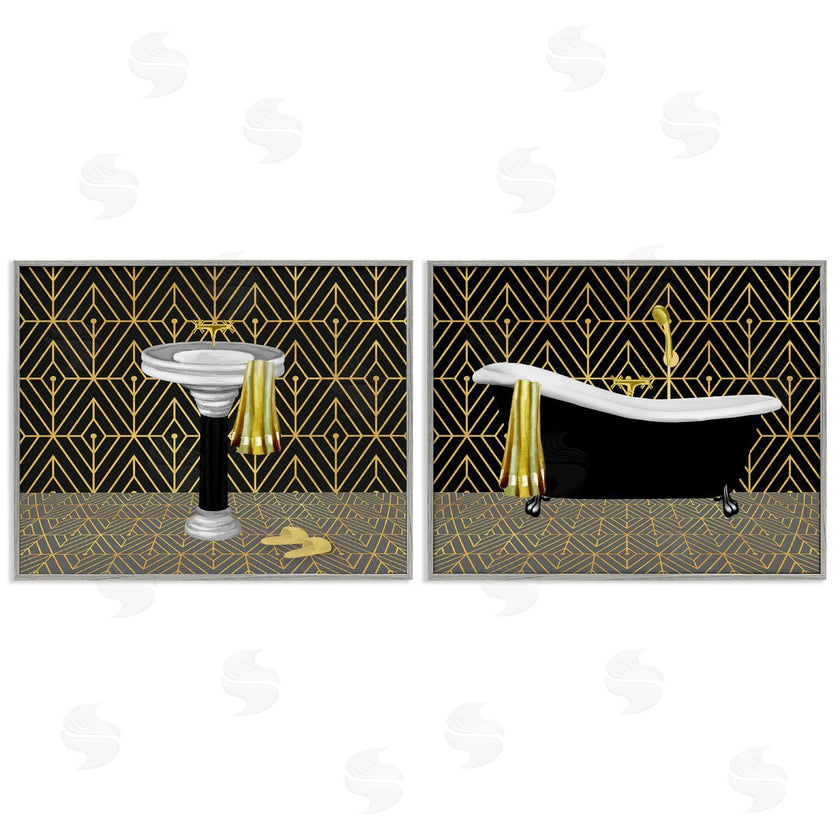 Conrad Knutsen | Geometric Patterned Bathroom Views