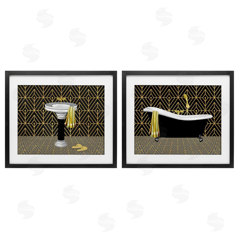 Conrad Knutsen | Geometric Patterned Bathroom Views